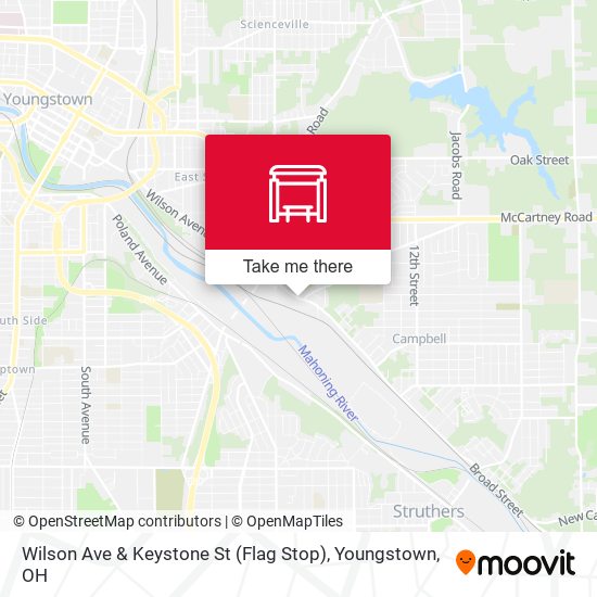 Wilson Ave & Keystone St (Flag Stop) map