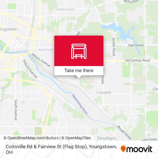 Mapa de Coitsville Rd & Fairview St (Flag Stop)
