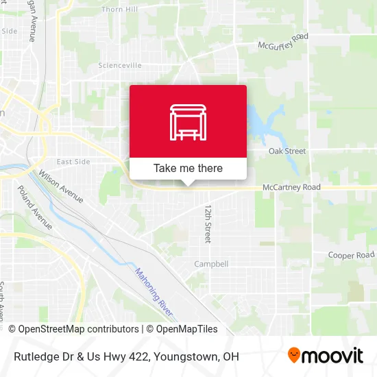 Rutledge Dr & Us Hwy 422 map