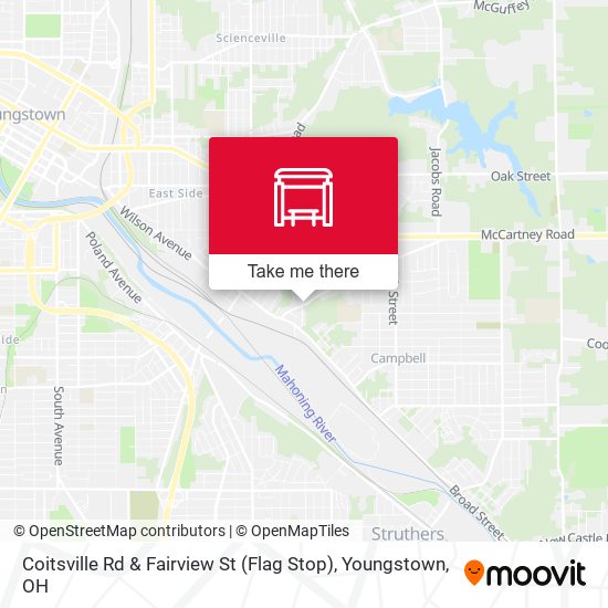 Mapa de Coitsville Rd & Fairview St (Flag Stop)