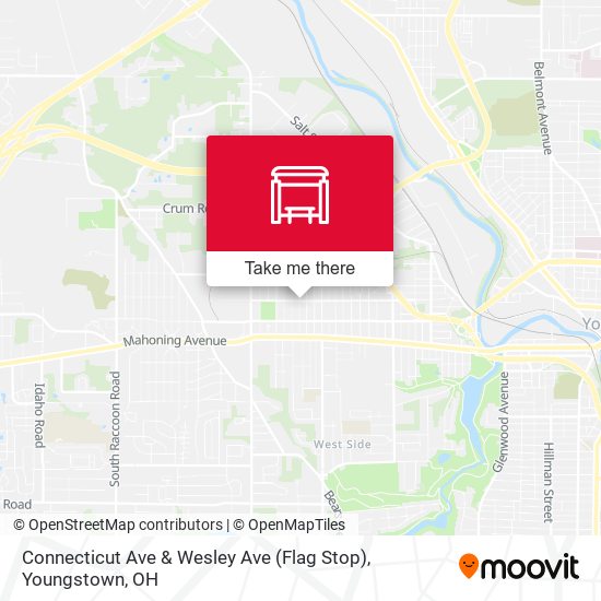 Connecticut Ave & Wesley Ave (Flag Stop) map