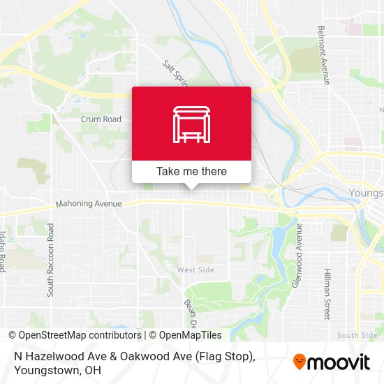 N Hazelwood Ave & Oakwood Ave (Flag Stop) map