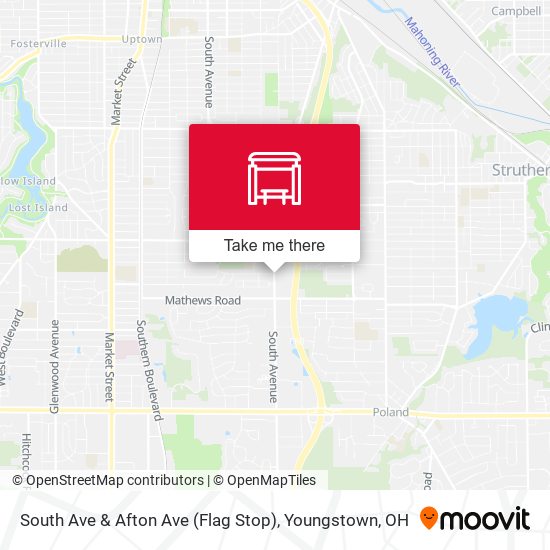 Mapa de South Ave & Afton Ave (Flag Stop)