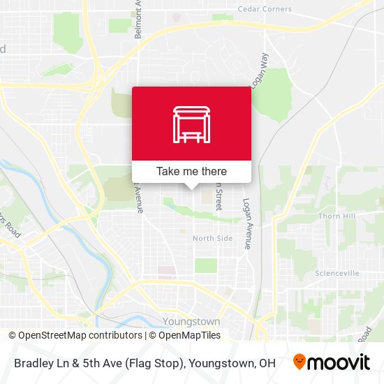 Mapa de Bradley Ln & 5th Ave (Flag Stop)