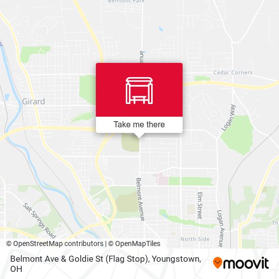 Belmont Ave & Goldie St (Flag Stop) map