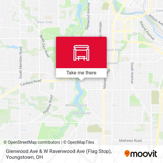 Mapa de Glenwood Ave & W Ravenwood Ave (Flag Stop)