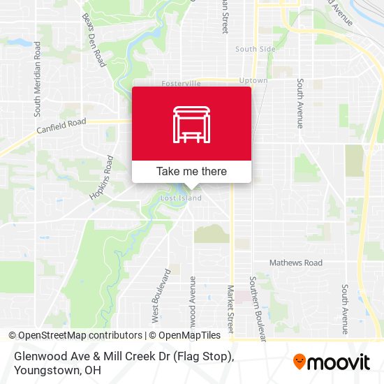 Mapa de Glenwood Ave & Mill Creek Dr (Flag Stop)