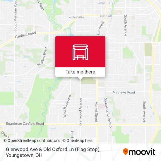 Mapa de Glenwood Ave & Old Oxford Ln (Flag Stop)