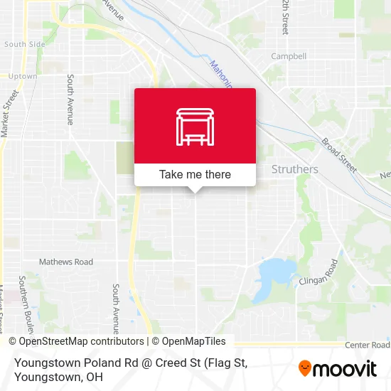 Youngstown Poland Rd @ Creed St map