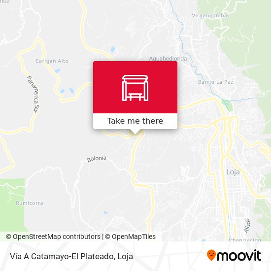 Mapa de Vía A Catamayo-El Plateado