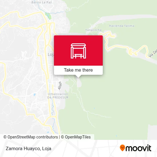 Zamora Huayco map