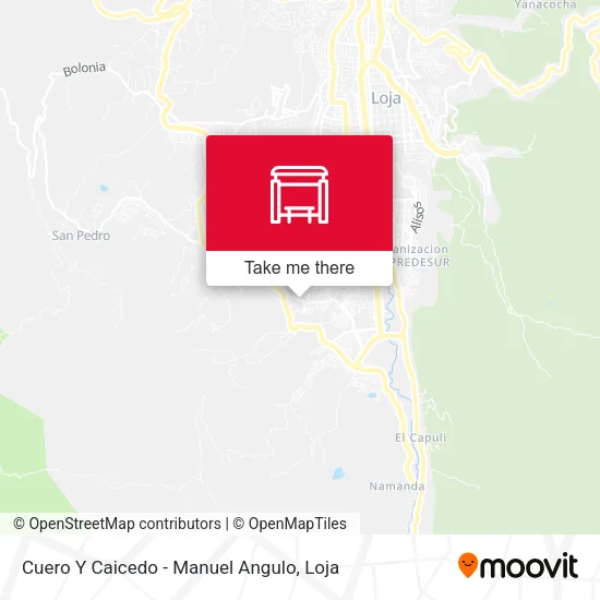 Cuero Y Caicedo - Manuel Angulo map