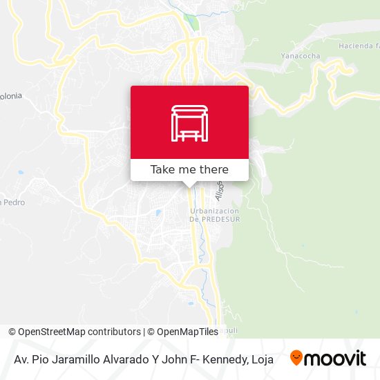 Av. Pio Jaramillo Alvarado Y John F- Kennedy map