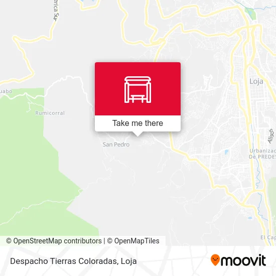 Despacho Tierras Coloradas map