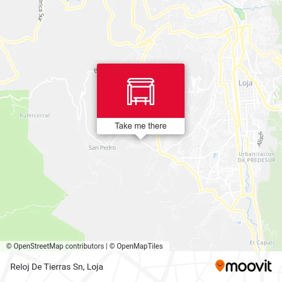 Reloj De Tierras Sn map