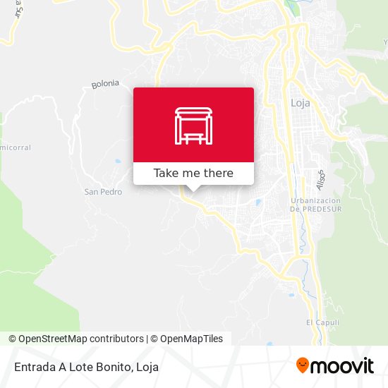 Mapa de Entrada A Lote Bonito