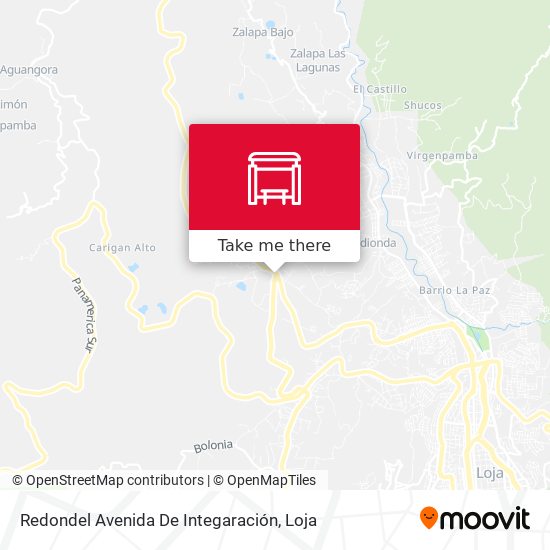 Mapa de Redondel Avenida De Integaración