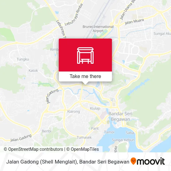 Peta Jalan Gadong (Shell Menglait)