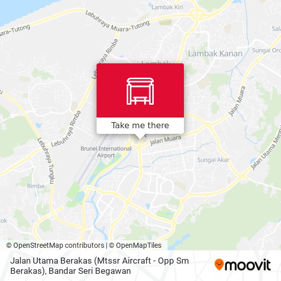 Jalan Utama Berakas (Mtssr Aircraft - Opp Sm Berakas) map