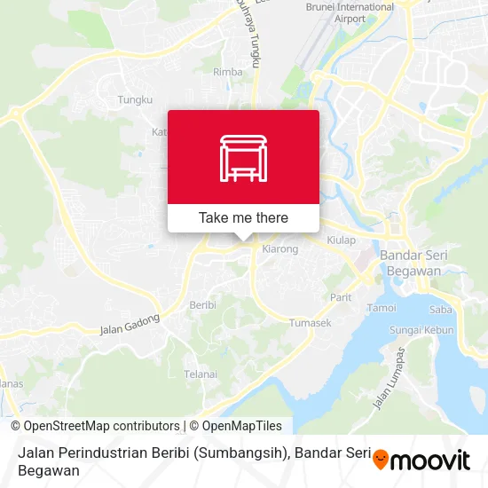 Jalan Perindustrian Beribi (Sumbangsih) map