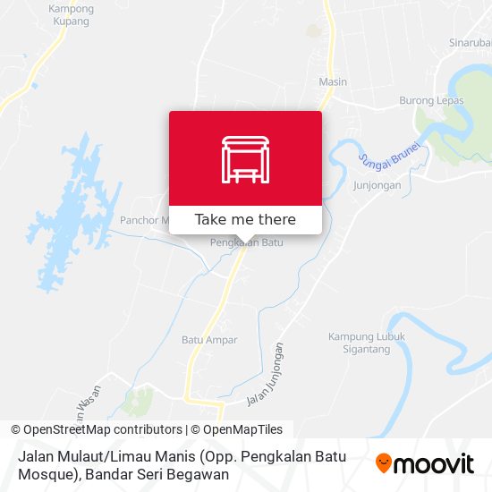 Peta Jalan Mulaut / Limau Manis (Opp. Pengkalan Batu Mosque)