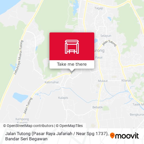 Peta Jalan Tutong (Pasar Raya Jafariah / Near Spg 1737)