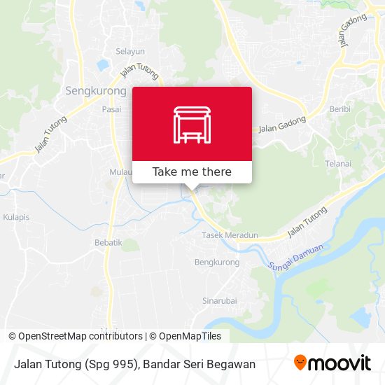 Jalan Tutong (Spg 995) map