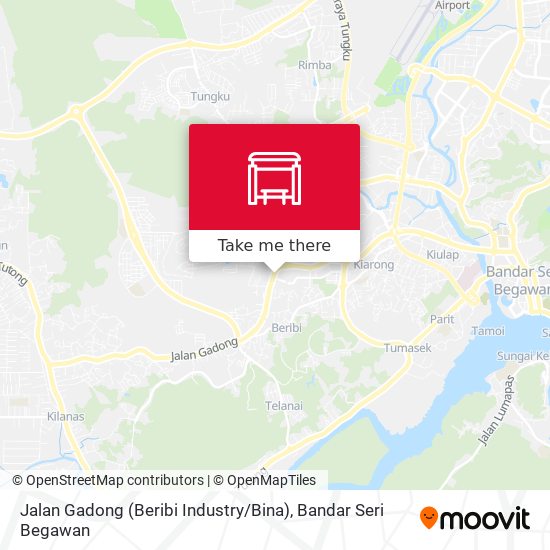 Jalan Gadong (Beribi Industry / Bina) map
