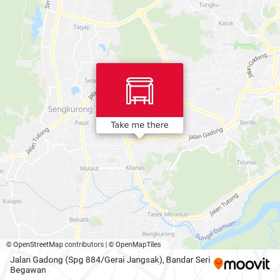 Jalan Gadong (Spg 884 / Gerai Jangsak) map