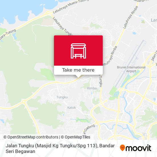 Peta Jalan Tungku (Masjid Kg Tungku / Spg 113)