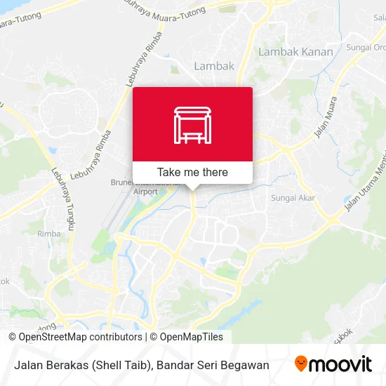 Jalan Berakas (Shell Taib) map