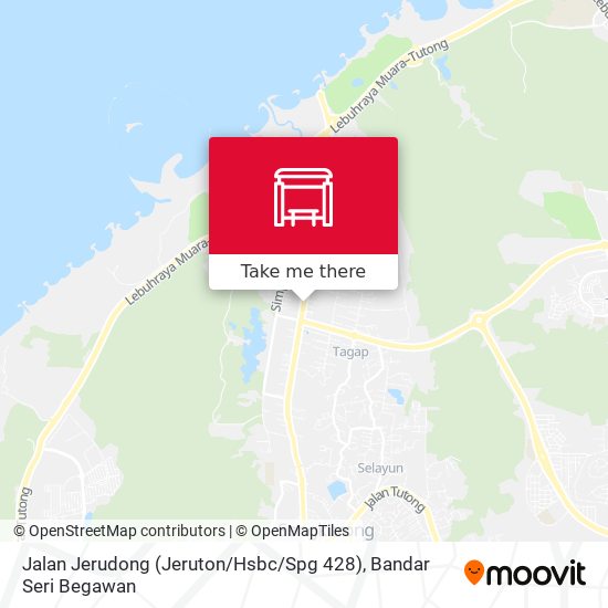 Jalan Jerudong (Jeruton / Hsbc / Spg 428) map