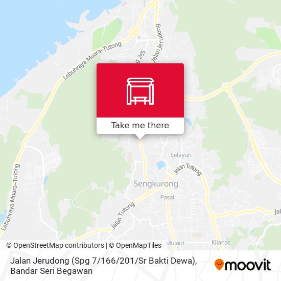 Jalan Jerudong (Spg 7 / 166 / 201 / Sr Bakti Dewa) map