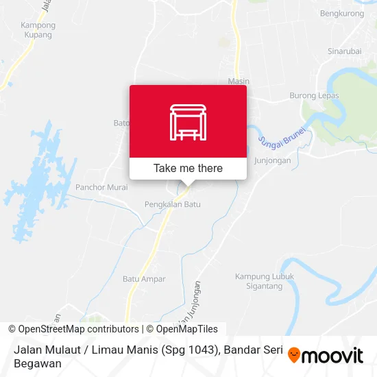 Peta Jalan Mulaut / Limau Manis (Spg 1043)