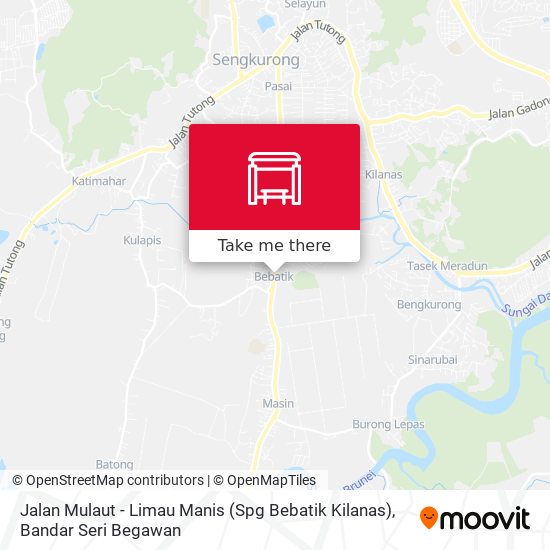 Jalan Mulaut - Limau Manis (Spg Bebatik Kilanas) map