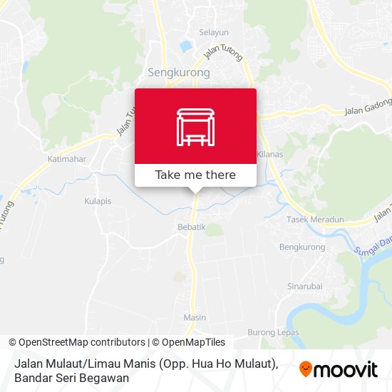Peta Jalan Mulaut / Limau Manis (Opp. Hua Ho Mulaut)