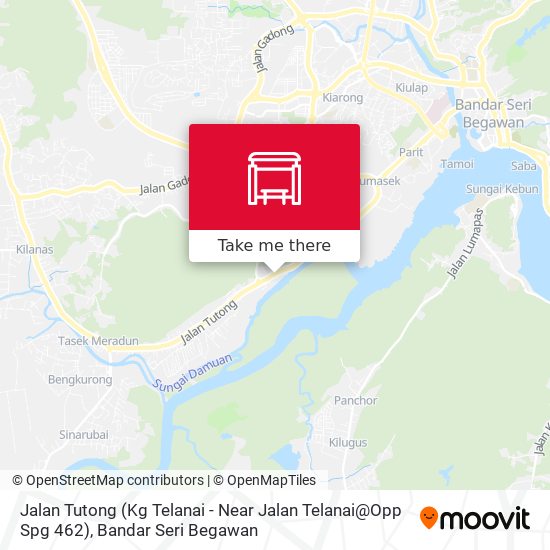 Jalan Tutong (Kg Telanai - Near Jalan Telanai@Opp Spg 462) map