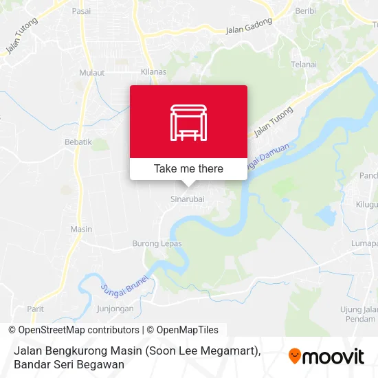 Peta Jalan Bengkurong Masin (Soon Lee Megamart)