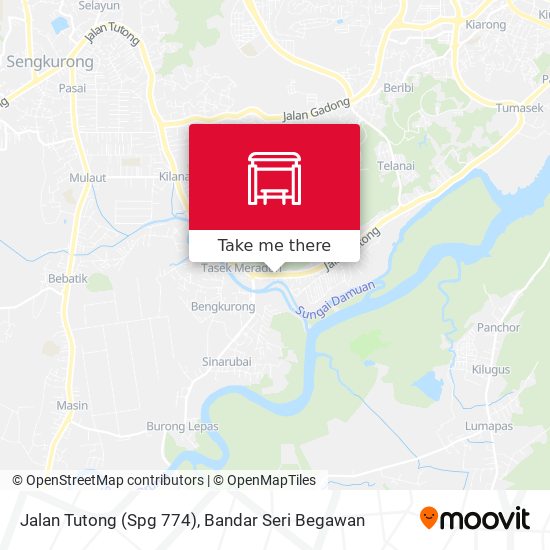 Jalan Tutong (Spg 774) map