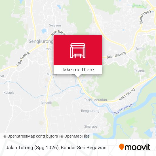 Jalan Tutong (Spg 1026) map