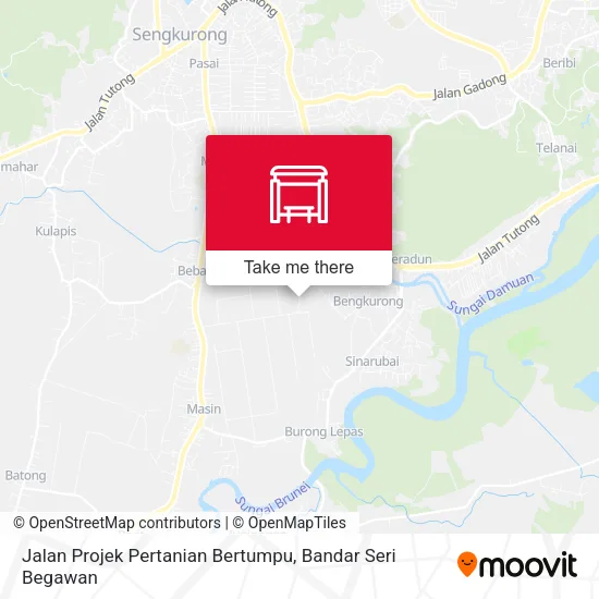 Jalan Projek Pertanian Bertumpu map