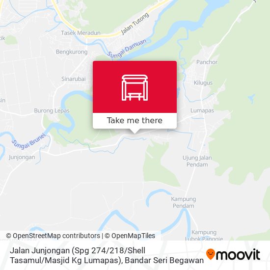 Jalan Junjongan (Spg 274 / 218 / Shell Tasamul / Masjid Kg Lumapas) map