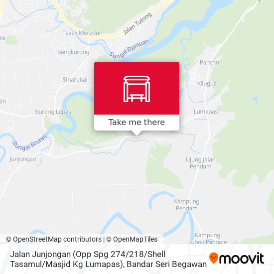Jalan Junjongan (Opp Spg 274 / 218 / Shell Tasamul / Masjid Kg Lumapas) map