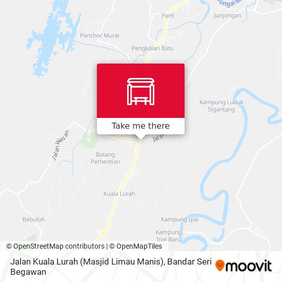 Peta Jalan Kuala Lurah (Masjid Limau Manis)