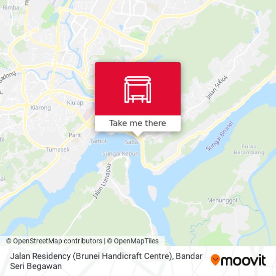 Peta Jalan Residency (Brunei Handicraft Centre)