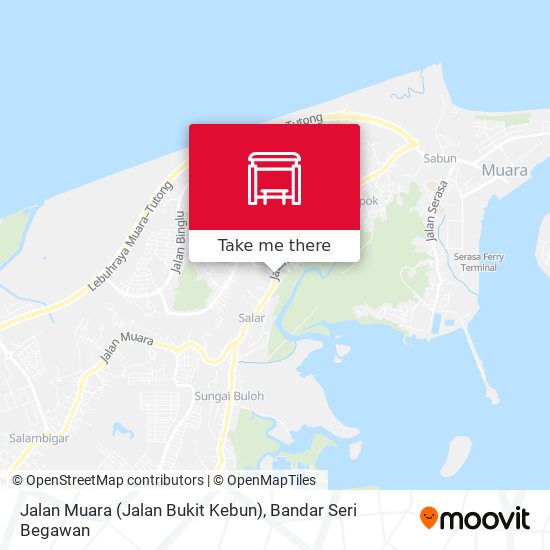 Peta Jalan Muara (Jalan Bukit Kebun)