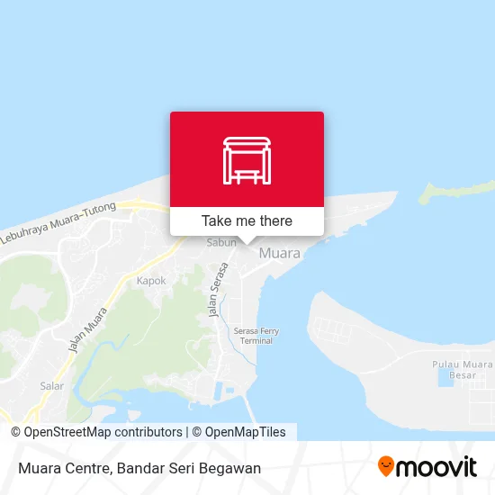 Muara Centre map