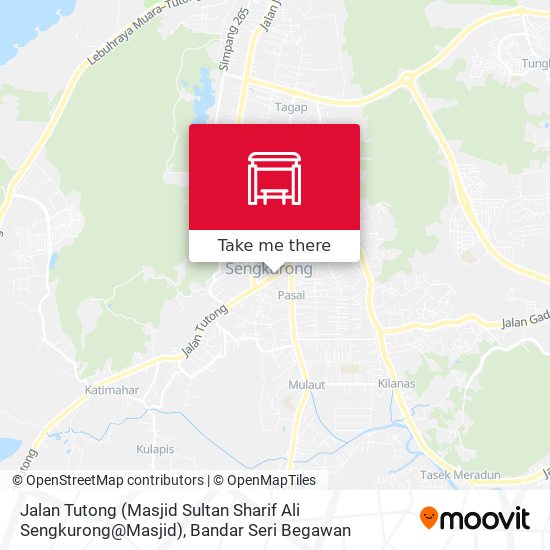 Jalan Tutong (Masjid Sultan Sharif Ali Sengkurong@Masjid) map