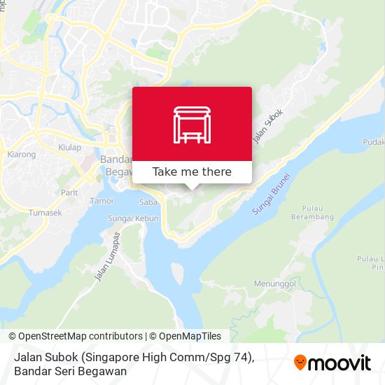 Jalan Subok (Singapore High Comm / Spg 74) map
