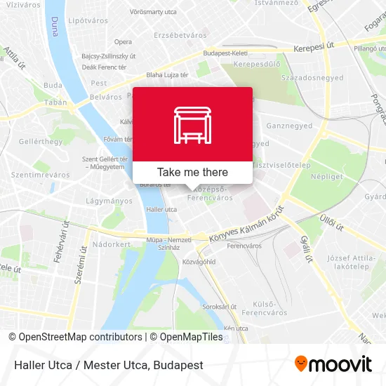 Haller Utca / Mester Utca map